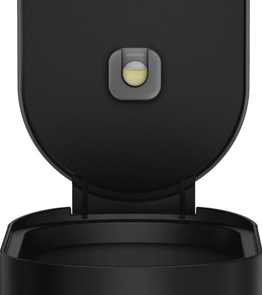 Úzký pedálový odpadkový koš Simplehuman Slim – 45 l, matná černá ocel