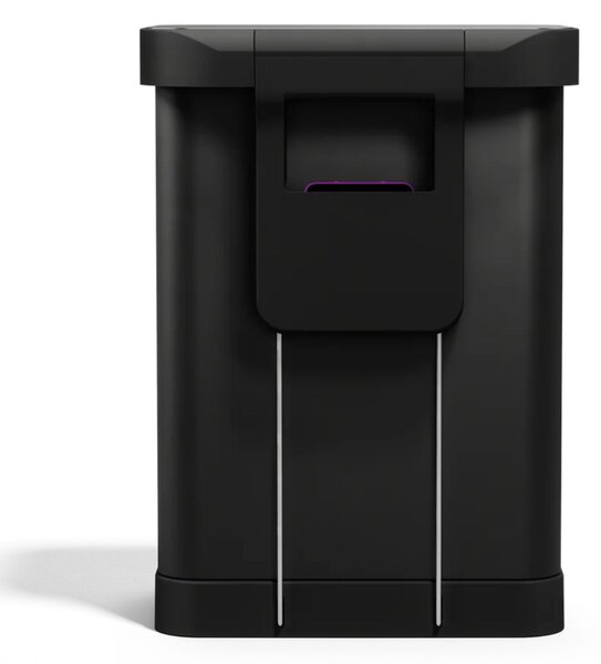Pedálový odpadkový koš Simplehuman – 55 l, matná černá ocel, kapsa na sáčky
