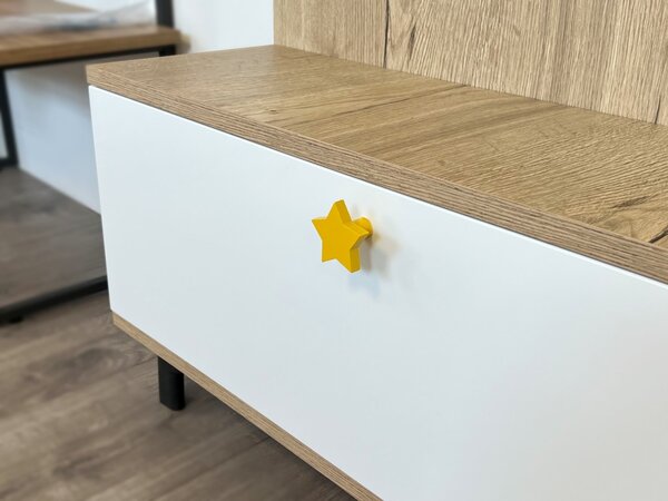In-Design Nábytková knopka Hvězdička žlutá