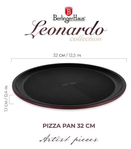 Pánev na pizzu s titanovým povrchem 32 cm Leonardo Collection