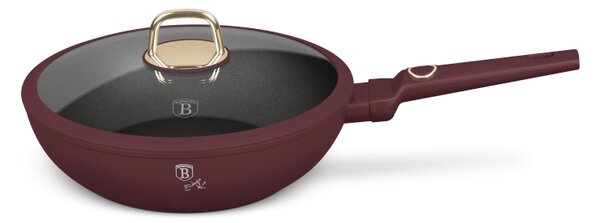 Pánev wok s poklicí a titanovým povrchem 28 cm Leonardo Collection