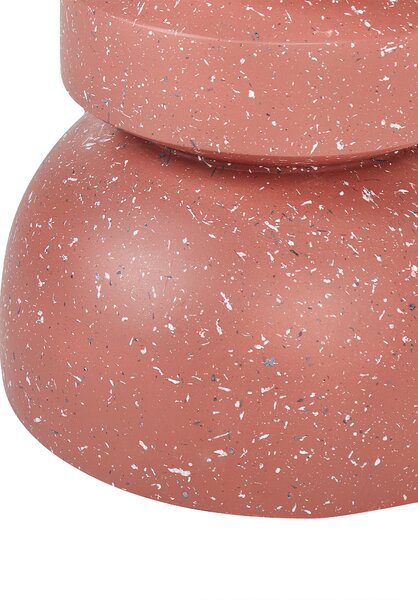 Odkládací stolek FALIRO 37 cm 37 cm Červené terrazzo