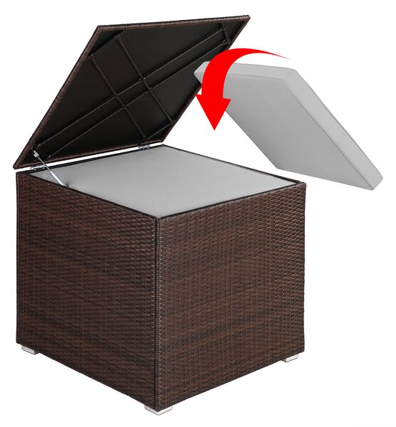 Deuba Úložný box 75x75x70 cm - hnědý