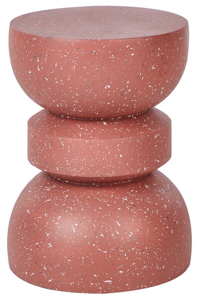 Odkládací stolek FALIRO 37 cm 37 cm Červené terrazzo