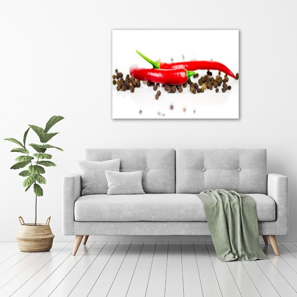 Foto obraz na plátně Chilli a pepř oc-43194719