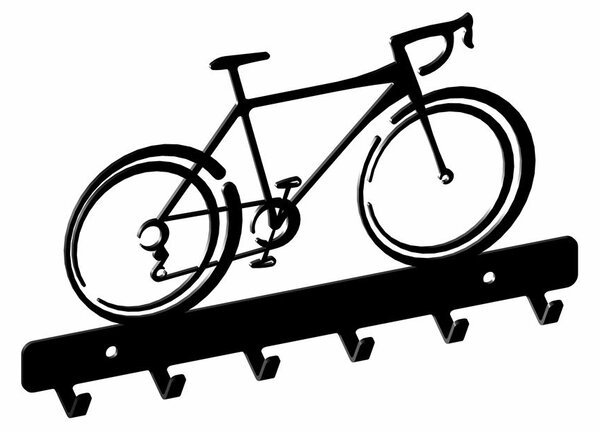 In-Design Věšák na klíče Bike černý