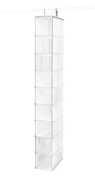 Závěsný organizér na obuv Compactor Milky 15 x 30 x 128 cm - 9 přihrádek