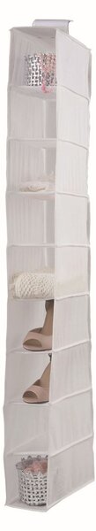 Závěsný organizér na obuv Compactor Milky 15 x 30 x 128 cm - 9 přihrádek