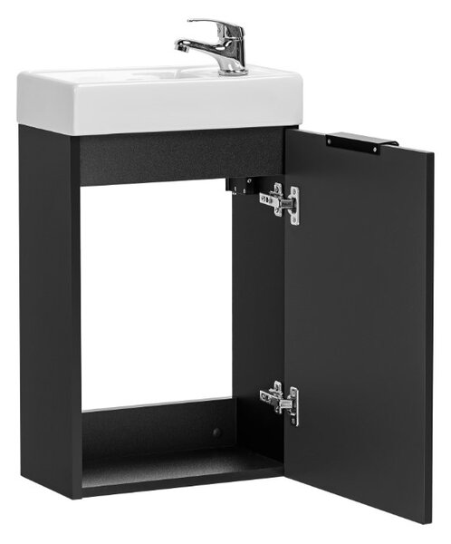 Koupelnová skříňka s umyvadlem ADEL Black U40/1 | 40 cm