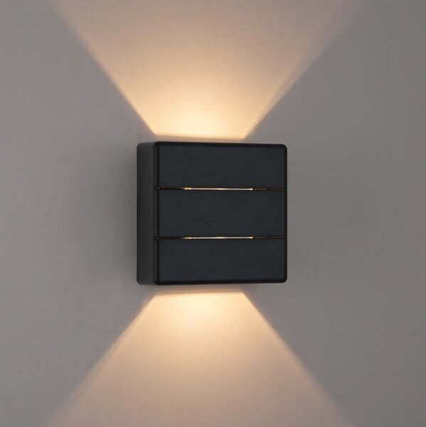 Brilagi - LED Venkovní nástěnné svítidlo DOUBLERAY LINE LED/6W/230V černá IP54