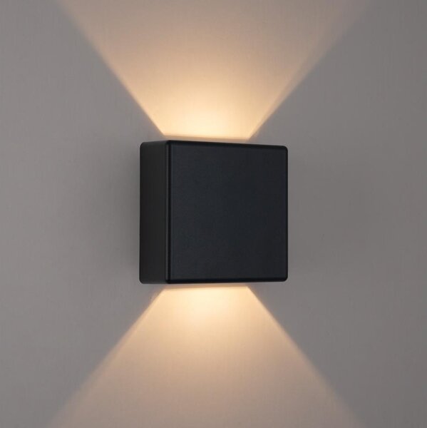 Brilagi - LED Venkovní nástěnné svítidlo DOUBLERAY LED/6W/230V černá IP54