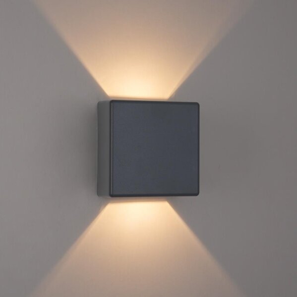 Brilagi - LED Venkovní nástěnné svítidlo DOUBLERAY LED/6W/230V antracit IP54