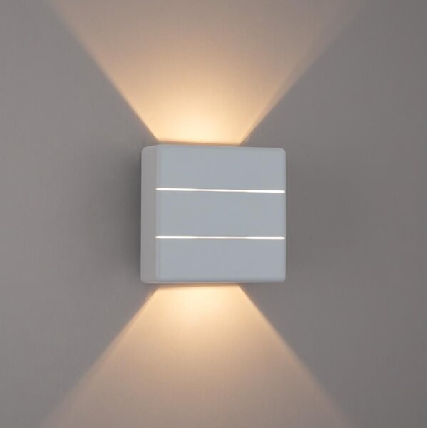 Brilagi - LED Venkovní nástěnné svítidlo DOUBLERAY LINE LED/6W/230V bílá IP54
