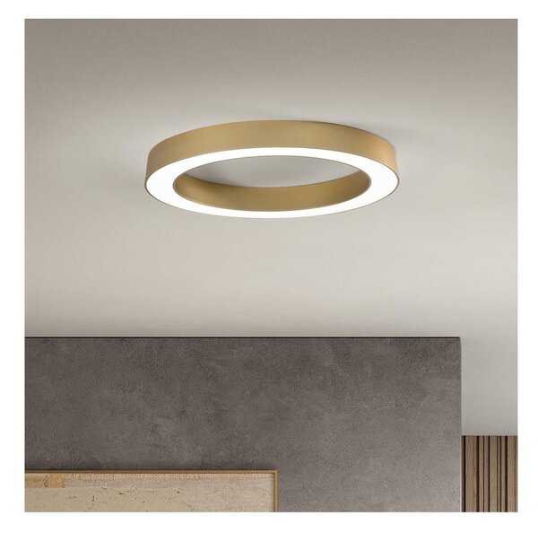 Ondaluce - LED Stmívatelné stropní svítidlo GLOBUS LED/40W/230V pr. 60 cm zlatá