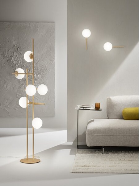 Ondaluce - Nástěnné svítidlo JEWEL 1xE14/10W/230V zlatá/bílá