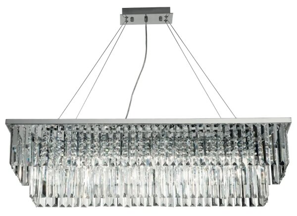 Ondaluce - Křišťálový lustr na lanku DAIQUIRI 8xE14/10W/230V lesklý chrom