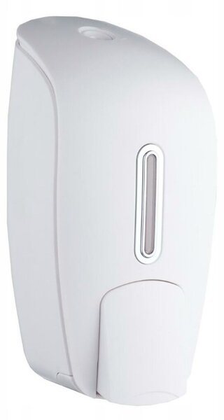 BISK Erga F1, dávkovač mýdla 1000ml, 12x10,4x24 cm, bílá, ERG-04589