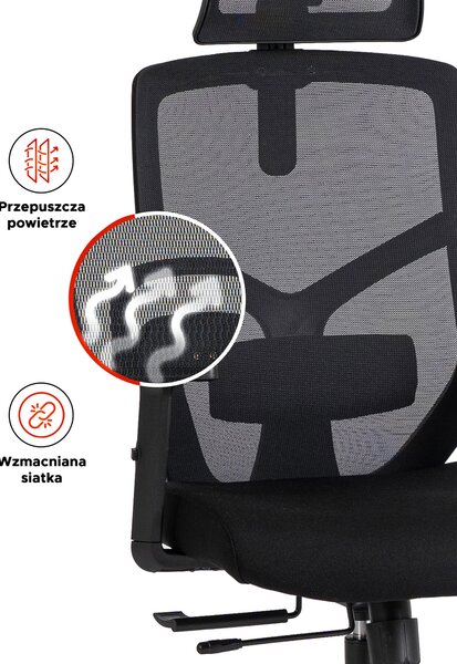 Kancelářská židle Benno (černá). Akce -20%