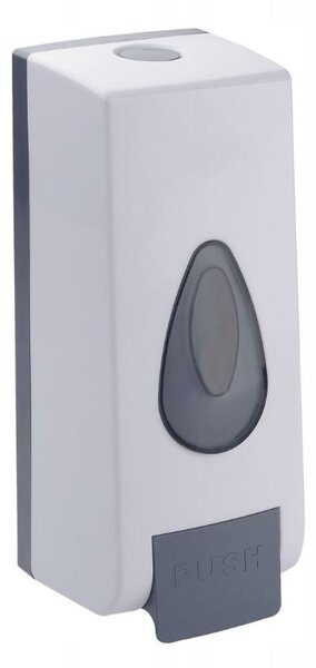 BISK Erga M1, dávkovač tekutého mýdla 600ml, bílá-šedá, ERG-08074