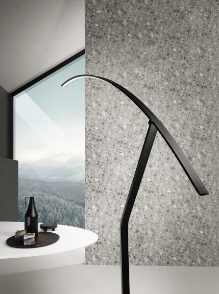 Ondaluce - LED Stmívatelná stojací lampa FOLAGA LED/30W/230V 190 cm černá