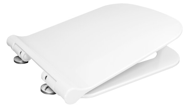 Gamma Erga Viana, toaletní WC sedátko 418(467)x444mm z duroplastu s pomalým zavíráním, bílá, ERG-GAM-D6