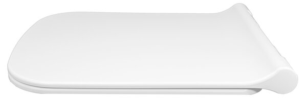 Gamma Erga Viana, toaletní WC sedátko 418(467)x444mm z duroplastu s pomalým zavíráním, bílá, ERG-GAM-D6