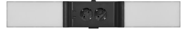 Osram - LED Stm podlinkové svítidlo se zásuvkami UNDERCABINET LED/10W/230V černá