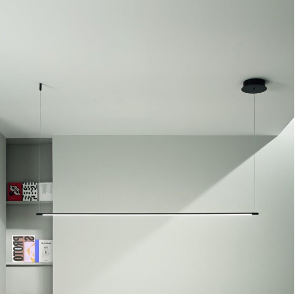 Ondaluce - LED Stmívatelný lustr na lanku GENIUS LED/28W/230V černá
