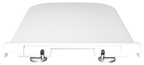 Gamma Erga Viana, toaletní WC sedátko 418(467)x444mm z duroplastu s pomalým zavíráním, bílá, ERG-GAM-D6