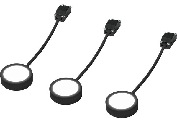 Osram - SADA 3x LED Podlinkové svítidlo UNDERCABINET LED/3W/230V 3000K černá