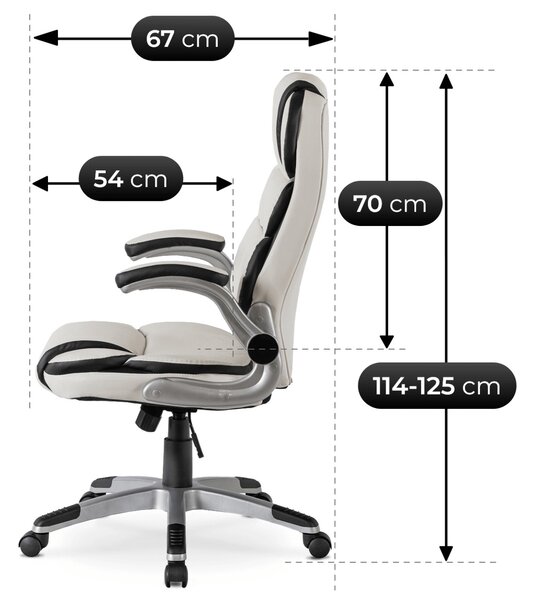 Kancelářská židle Lively (bílá). Akce -18%