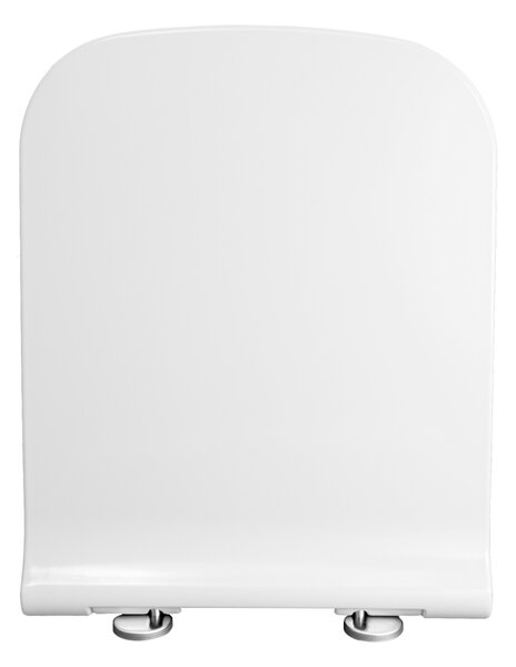 Gamma Erga Viana, toaletní WC sedátko 418(467)x444mm z duroplastu s pomalým zavíráním, bílá, ERG-GAM-D6