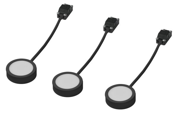 Osram - SADA 3x LED Podlinkové svítidlo UNDERCABINET LED/3W/230V 3000K černá