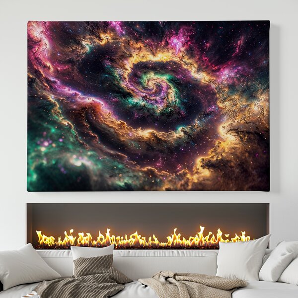 Obraz na plátně - Galaxie Ternezis FeelHappy.cz Rozměr obrazu (Šířka x Výška): 60 x 40 cm