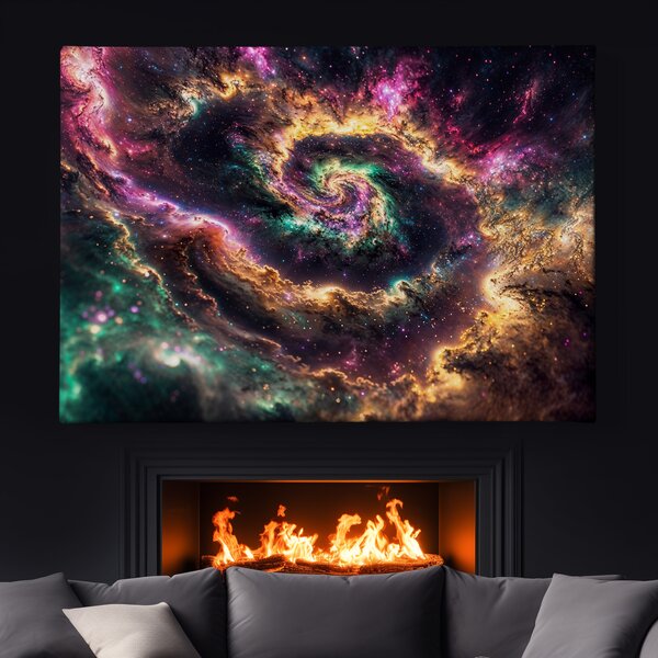 Obraz na plátně - Galaxie Ternezis FeelHappy.cz Rozměr obrazu (Šířka x Výška): 60 x 40 cm