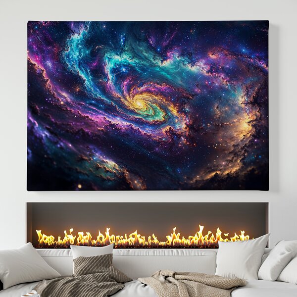 Obraz na plátně - Galaxie Pulan FeelHappy.cz Rozměr obrazu (Šířka x Výška): 60 x 40 cm