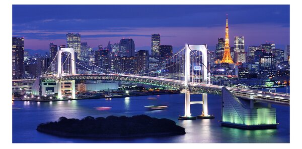 Foto obraz skleněný horizontální Most v Tokio osh-46506945