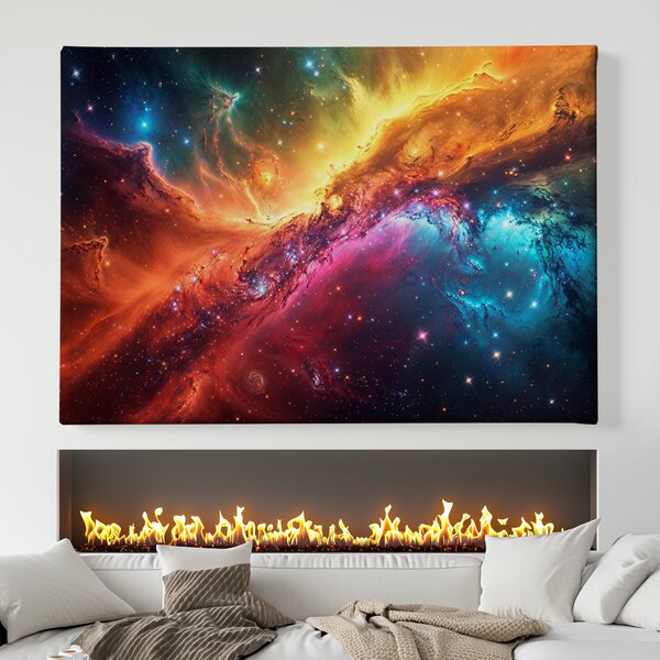 Obraz na plátně - Galaxie Erimm plná zářících hvězd FeelHappy.cz Rozměr obrazu (Šířka x Výška): 40 x 30 cm