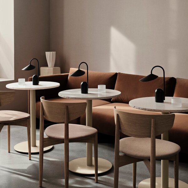 FERM LIVING Nízké skleničky Ripple, Frosted, sada 4 kusů