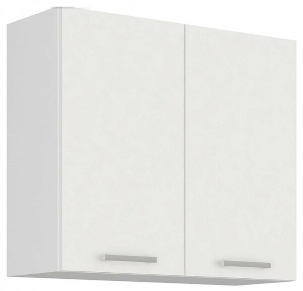 Horní kuchyňská skříňka EDISA - šířka 80 cm, bílá