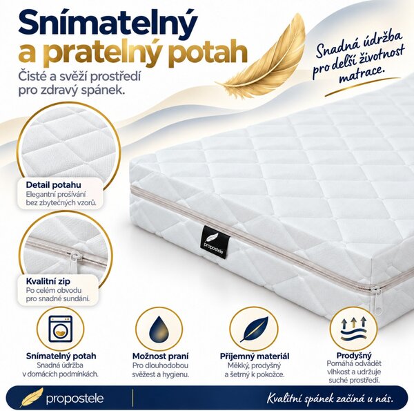 ProPOSTELE Matrace Pur 10 cm 80 x 195 cm