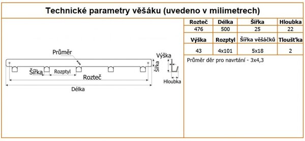 In-Design Věšák na klíče NYM černý