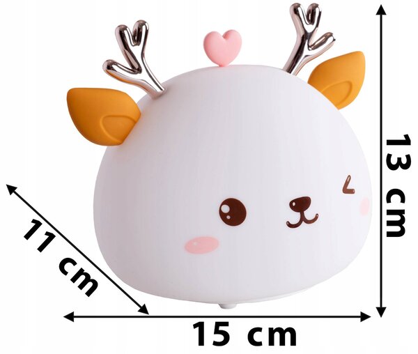 Noční lampa Gockowiak bílá