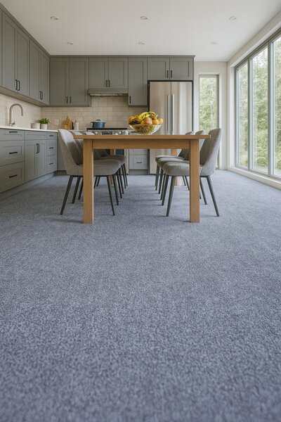 Condor Carpets, Metrážový koberec Classica 28, zátěžový, na míru, šíře 4m,5m, modrá, ab (mřížka), chodba / předsíň