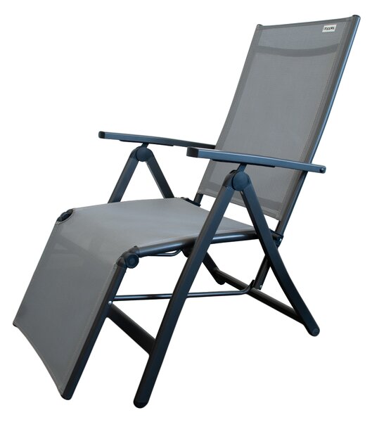 Doppler ACTIVE relaxační zahradní křeslo antracit/šedá