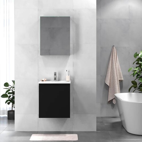 Koupelnová skříňka s umyvadlem KENWOOD 51 cm černá