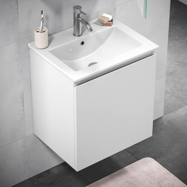 Koupelnová skříňka s umyvadlem KENWOOD 51 cm bílá