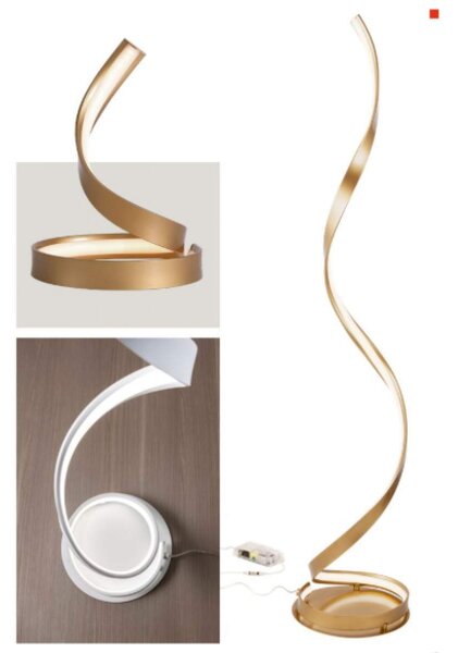 Redo Stolní LED lampa Torsion, 3000K Barva: Bronz