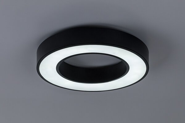 Rabalux 71360 LED přisazené stropní svítidlo Cirano | 24W integrovaný LED zdroj | 1420lm | 3000/4000/6000K | černá