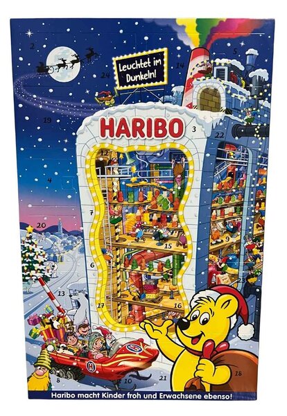 Adventní kalendář s želé bonbóny Haribo 300 g